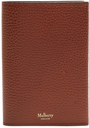 Mulberry Pebbled-leather passport holder