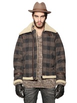 Thumbnail for your product : Diesel Wool Shearling & Felt Jacket