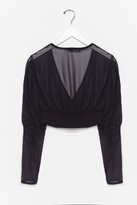 Thumbnail for your product : Nasty Gal Womens Sheer V Neck Corset Blouse - Black - 10