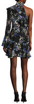 Thumbnail for your product : Parker Rodeo Floral One-Shoulder Silk Dress