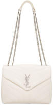 Thumbnail for your product : Saint Laurent Off-White Small Loulou Chain Bag