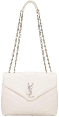 Saint Laurent Off-White Small Loulou Chain Bag