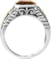 Thumbnail for your product : Effy Men's Smoky Quartz Ring (5-3/8 ct. t.w.) in Sterling Silver & 18k Gold