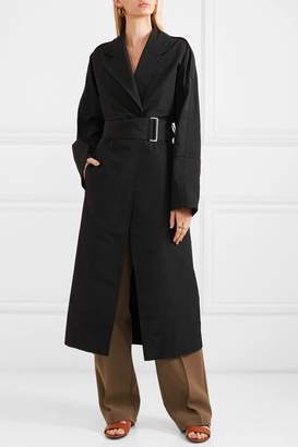 Victoria Beckham Cotton-blend Trench Coat - Black