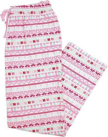 RuffleButts RuffleButtsModalBlendGenderInclusiveAdultPajamaPants-PinkmasFairIsle,AdultL