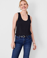 Thumbnail for your product : Ann Taylor Mixed Media Tank Top
