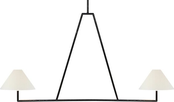 Visual Comfort Signature Ashton Sculpted Linear Chandelier - ShopStyle