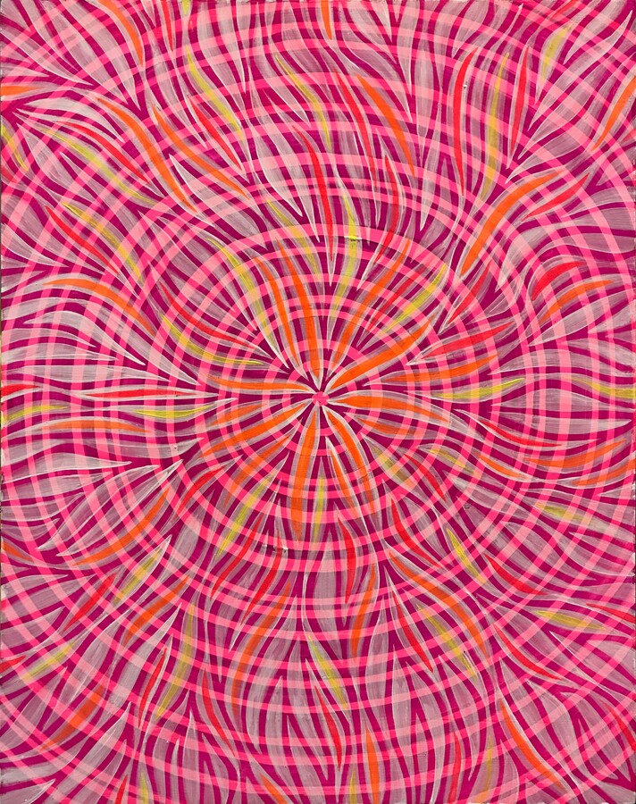 Patricia Fabricant, Patricia Fabricant, 050320, 2020, Gouache On Panel, 14 x 11 inches, Geometry, 2020