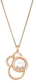 Chopard Happy Dreams Diamond & 18K Rose Gold Pendant Necklace