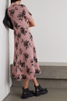 Thumbnail for your product : RED Valentino Ruffled Jacquard-knit Midi Dress - Pink
