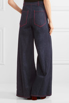 Thumbnail for your product : Marni High-rise Wide-leg Jeans - Blue