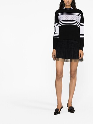 RED Valentino Striped Knitted Jumper
