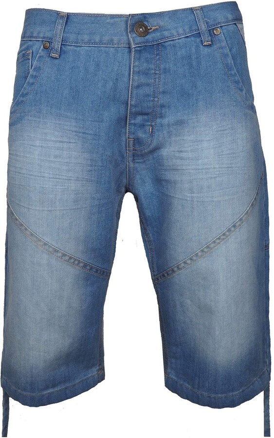 Zeenzo 989 Men's Denim Shorts Jeans Casual Three Quarter Length 3/4 Short  Pant's (30 - ShopStyle