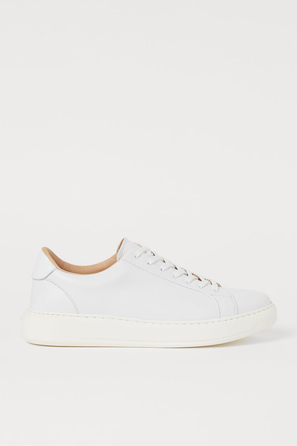 h&m white sneakers