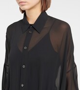 Thumbnail for your product : Ann Demeulemeester Silvie sheer shirt dress