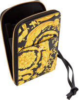 Thumbnail for your product : Versace Black and Yellow Barocco Medusa Zip Wallet