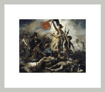 Astoria Grand Le 28 juillet 1830 : la Liberte guidant le peuple by Eugène Delacroix -Framed Giclee Print