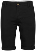 Thumbnail for your product : Topman Black Long Length Stretch Skinny Chino Shorts