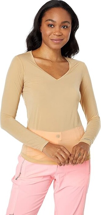 Jamie Sadock Sunsense(r) Long Sleeve Layering Top (Suntan) Women's Long  Sleeve Pullover - ShopStyle