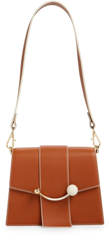 Strathberry Box Crescent Leather Shoulder Bag - ShopStyle