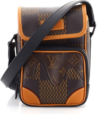Louis Vuitton LV x Nigo Giant Damier Ebene and Monogram Nano e  Messenger Bag