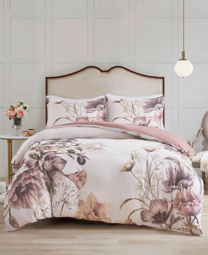 Madison Home USA Cassandra Cotton 3-Pc. Duvet Cover Set King/California King