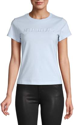 Helmut Lang Crew Neck Embroidered Logo T-Shirt
