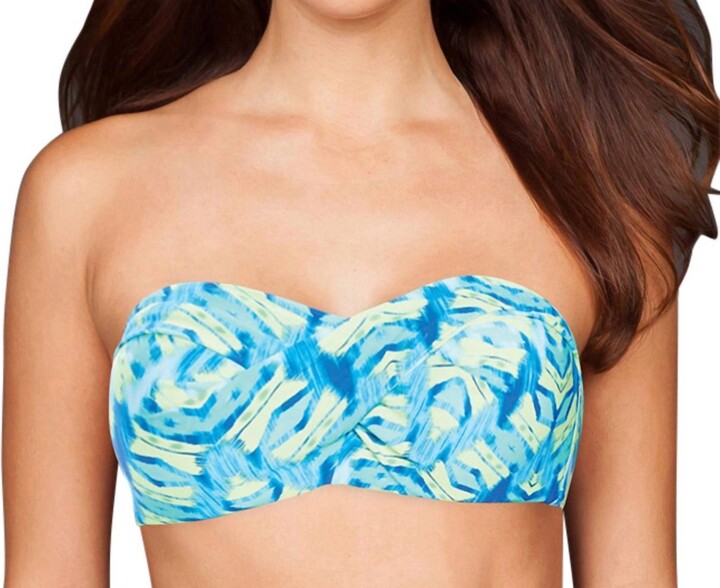 CoCo Reef Dd-Cup Convertible Underwire Bikini Bra In Blue Amazon