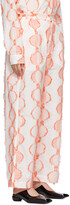 Thumbnail for your product : Henrik Vibskov Off-White & Orange Fil Coupe Tanoi Trousers