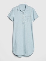 Thumbnail for your product : Gap Perfect Stripe Denim Popover Shirtdress