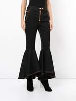 Thumbnail for your product : Ellery Hysteria Crop Flare jeans