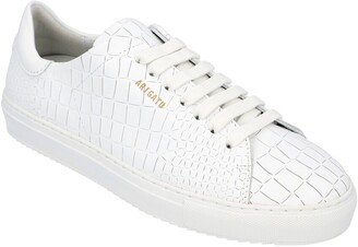 【関税込み】Axel Arigato ホワイト Clean 90 Croc スニーカー Axel Arigato White Croc Clean 90 Sneakers Axel Arigato