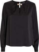 Thumbnail for your product : Intermix Gina Keyhole Blouse