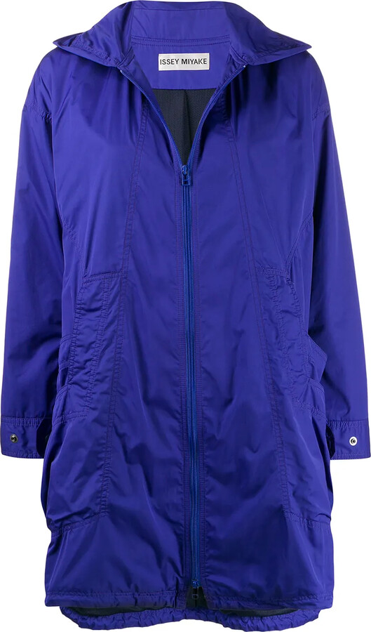 Issey Miyake Pre-Owned 2000s Zip-Up Raincoat