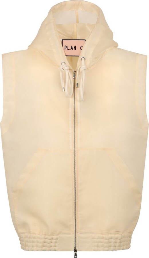 Plan C Hooded Zipper Vest