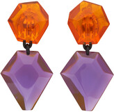 Thumbnail for your product : Monies Jewellery Orange & Purple Riley Earrings
