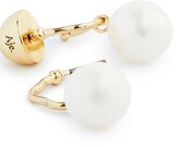 Thumbnail for your product : Aje Logo Charm Drop Pearl Earrings
