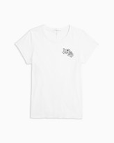 Thumbnail for your product : Rag & Bone Scribble rose cotton tee