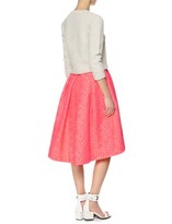 Thumbnail for your product : CALLA Fluoro Coral Jacquard Midi Skirt