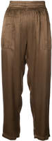 Thumbnail for your product : Raquel Allegra Trapunto cropped trousers