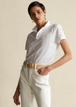 Tact Foresight Consulate Ralph Lauren Eyelet Cotton Polo Shirt - ShopStyle Short Sleeve Tops
