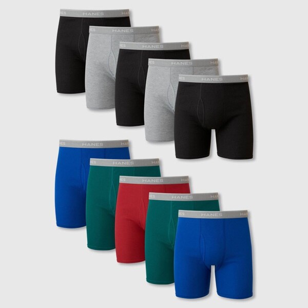 Hanes Men's 5-Pack Assorted ComfortSoft Waistband Boxer Brief (5 Pack -  Blue Assorted) Men's Underwear - ShopStyle
