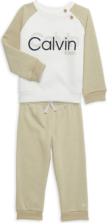 Calvin Klein Baby Boy's 2-Piece Logo Sweatshirt & Joggers Set - ShopStyle