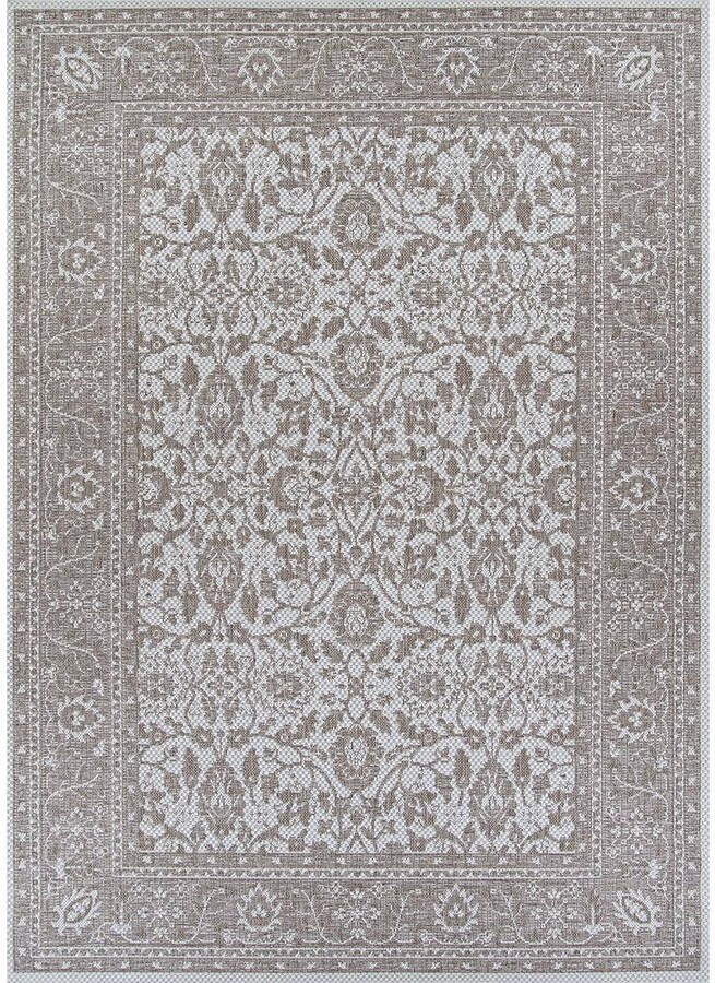 Couristan Marseille Carmoux Mushroom 2 ft. x 4 ft. Indoor/Outdoor Area Rug