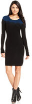 Thumbnail for your product : Amy Byer Dress, Long-Sleeve Colorblock Lace Sweater Dress