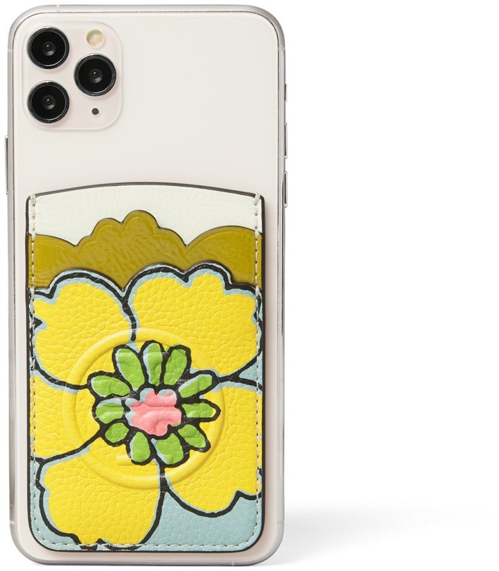 Tory Burch Perry Bombe Yellow Flower Card Pocket - ShopStyle Tech 