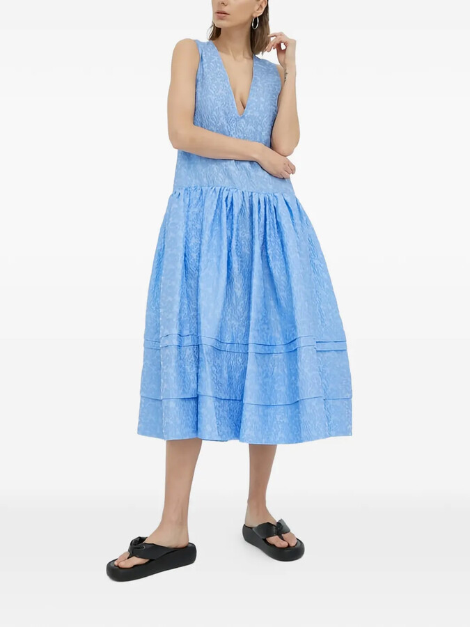 lovechild Floral-Embroidered Sleeveless Dress