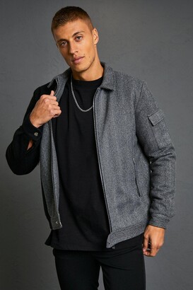 mens grey harrington jacket