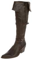 Thumbnail for your product : Ermanno Scervino Leather Pointed-Toe Boots
