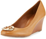 Thumbnail for your product : Tory Burch Sally Logo Wedge Pump, Royal Tan/Gold
